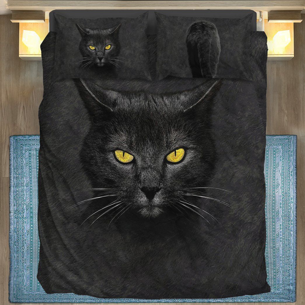 Casespring 3D Black Cat Custom Bedding Set