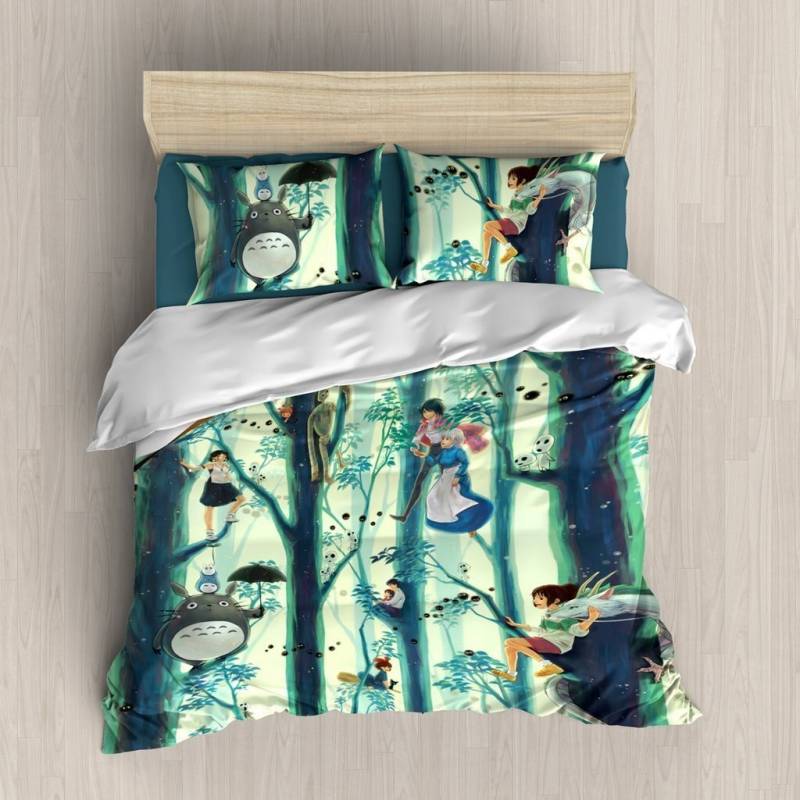 Ghibli /Set 3D Customize Bedding Set Duvet Cover Set Bedroom Set Bedlinen