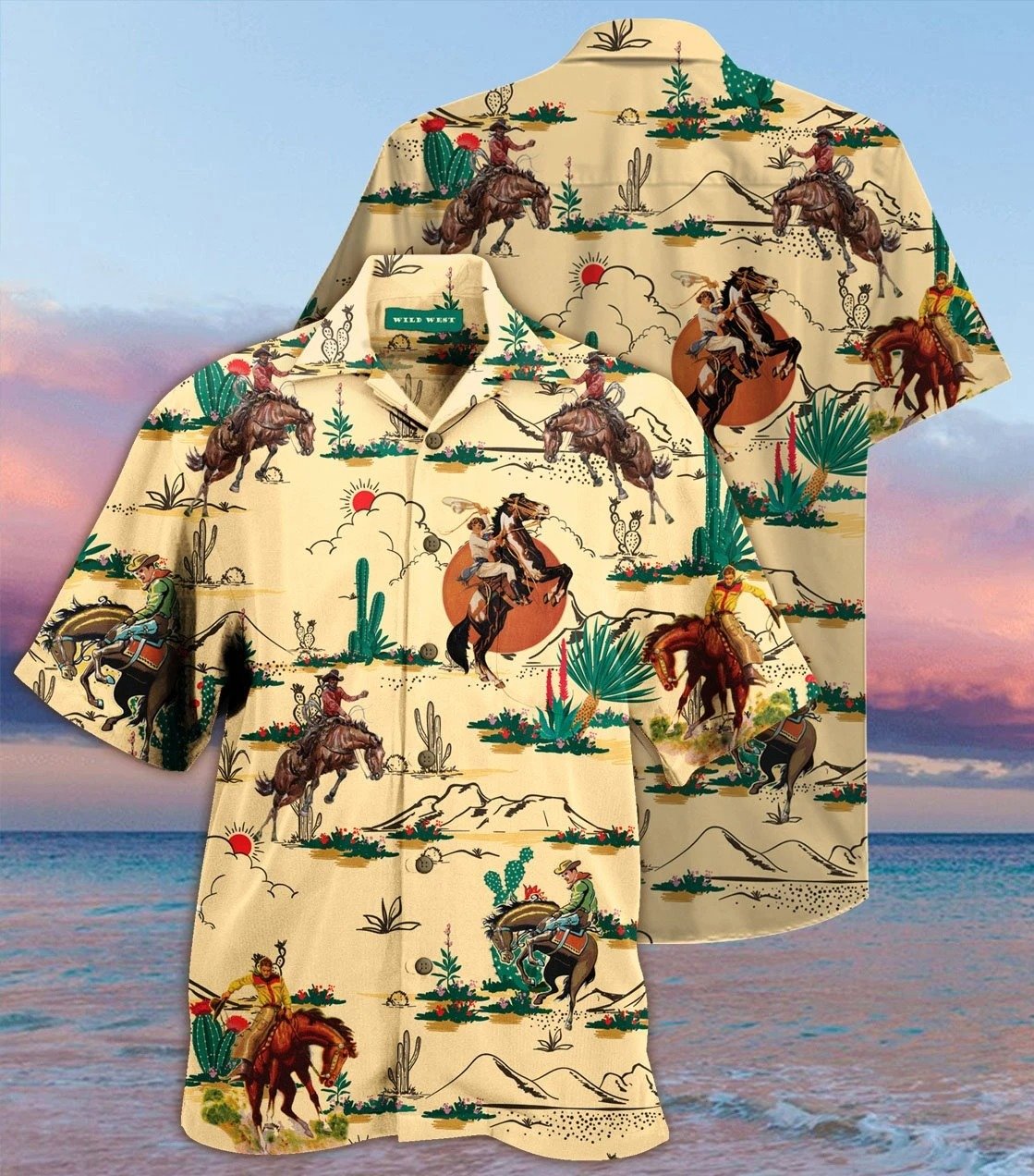 Cowboy Hawaiian Shirt - Pinotee Store