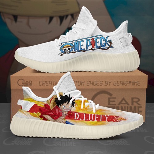 Best Monkey D Luffy Yeezy Shoes One Piece Custom Anime Shoes For Fan