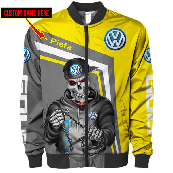 Custom Name Bomber Jacket Volkswagen, Volkswagen 3D Spring Autumn, Mens Casual Jacket Dh81