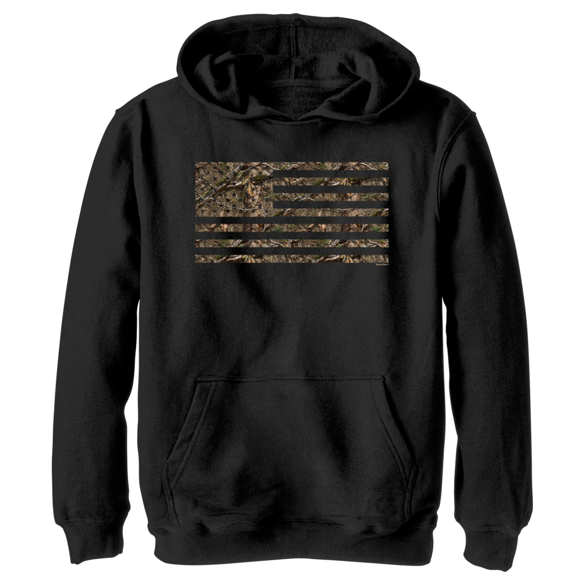 Boy’S Mossy Oak In The Woods Flag Pull Over Hoodie