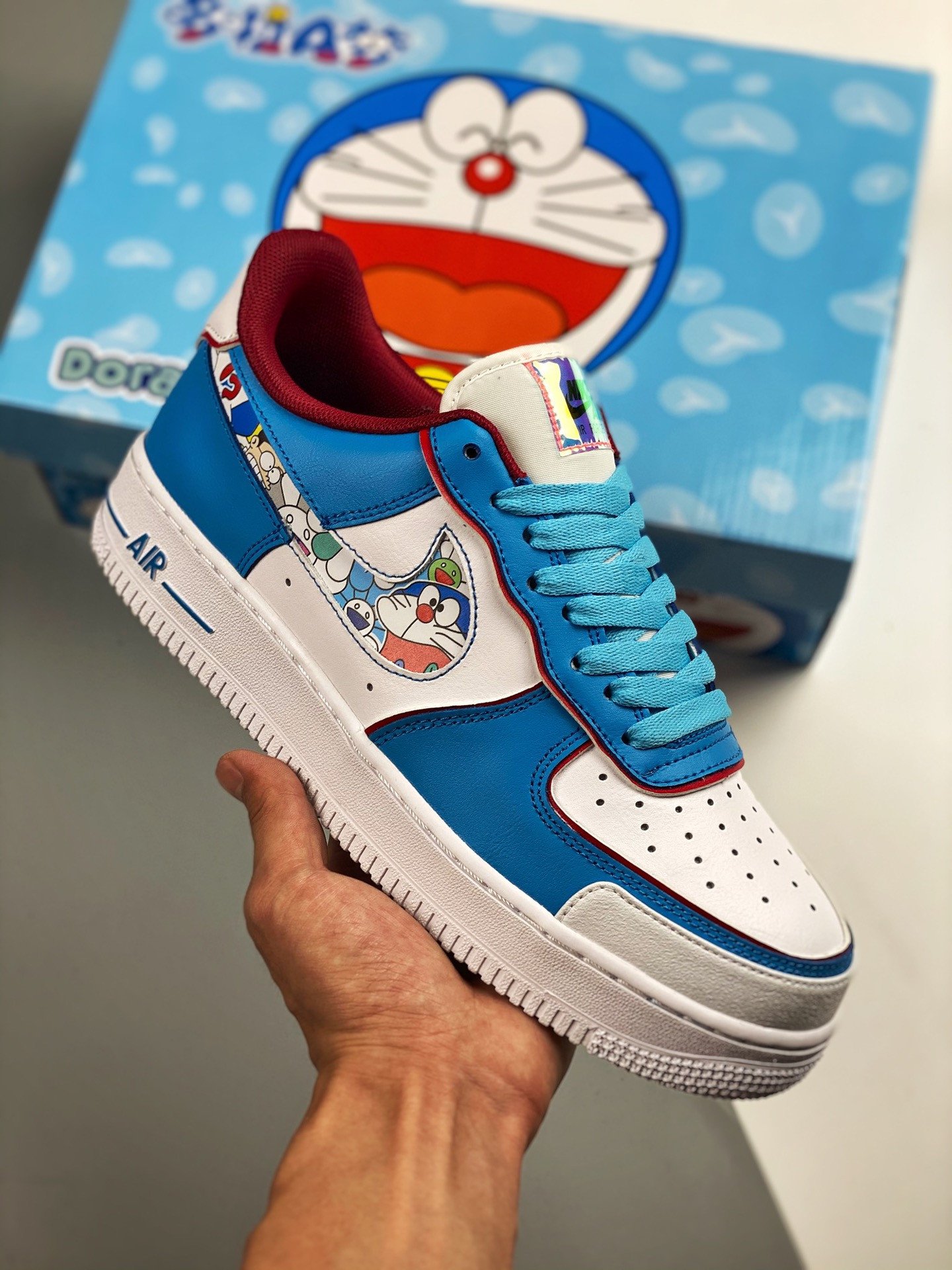 Doraemon x Nike Air Force 1 Low White Blue 5340953