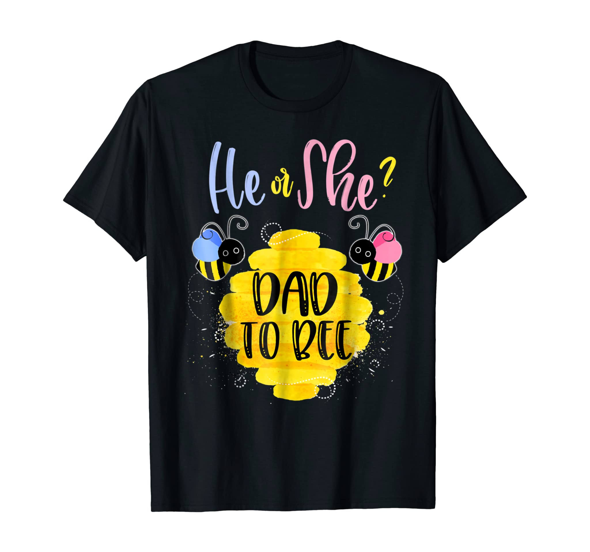 Mens Gender Reveal What Will It Bee Shirt He or She Dad