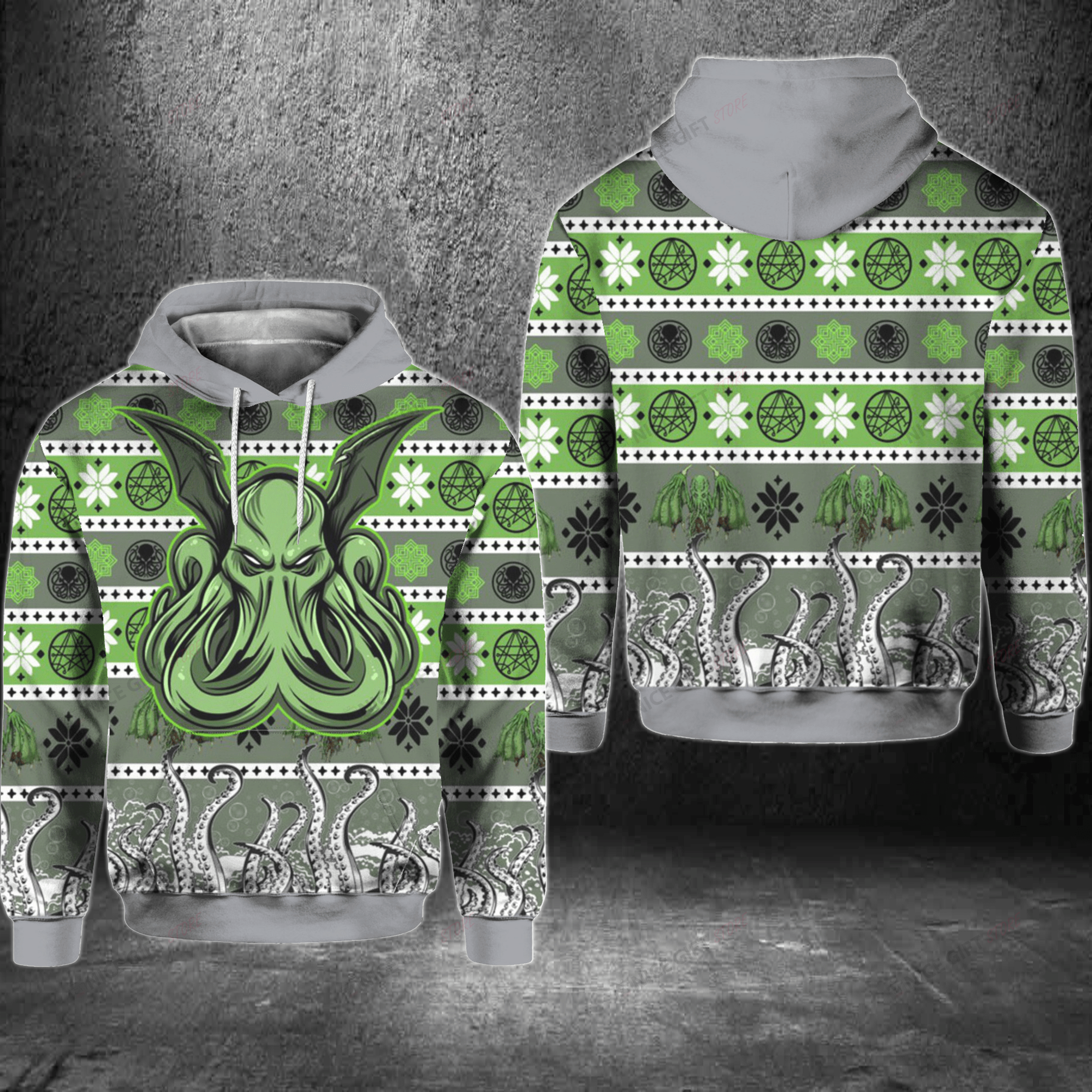 Cthulhu Hoodie 3D 3Ho-H6I8