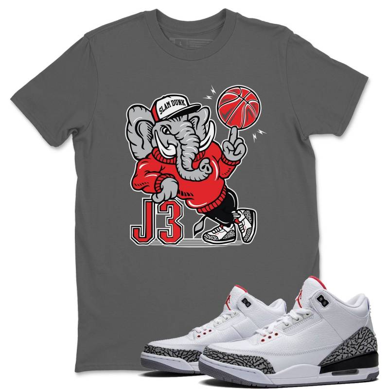 AJ3 Elephant Cool Grey T-Shirt – Air Jordan 3 White Cement