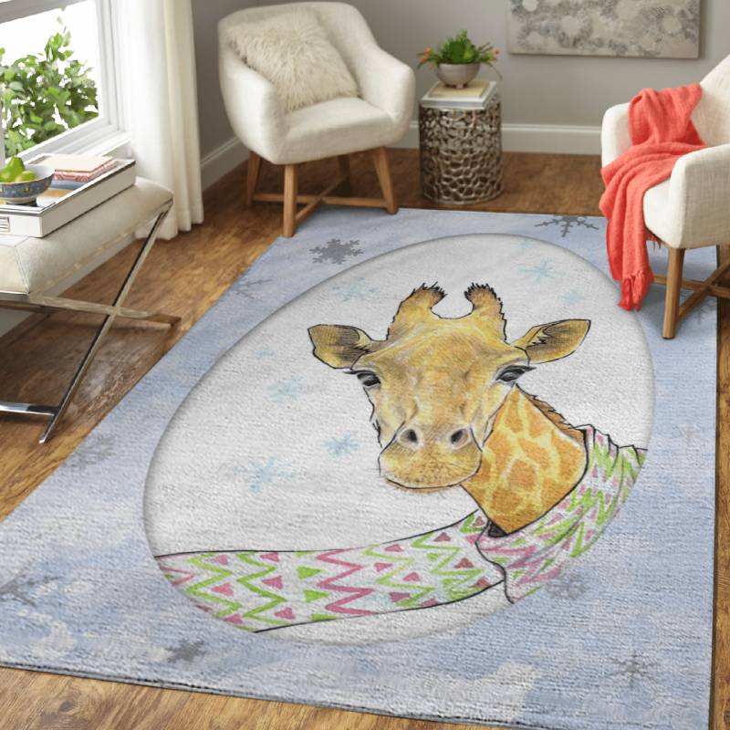 Giraffe with scarf – Animals Area Rug Carpet