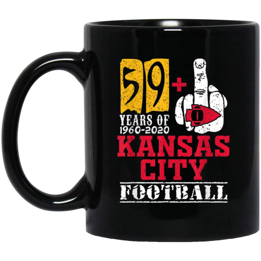 Kansas City 19602020 60 Year Anniversary Funny Football Mug