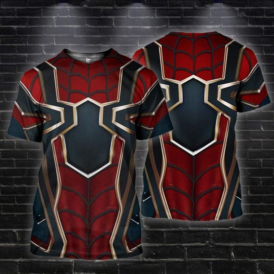 3D Printed Spider Man T-Shirt Cool Beautiful