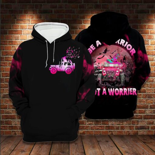 Be A Warrior Not A Worrie Halloween 3D All Over Printed Shirts For Men And Women, Gift For Halloween Day, Happy Halloween