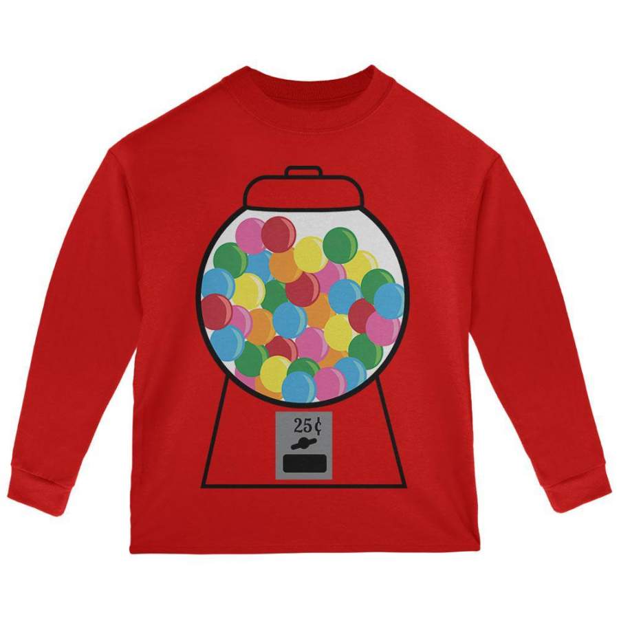 Candy Gumball Machine Costume Toddler Long Sleeve T Shirt