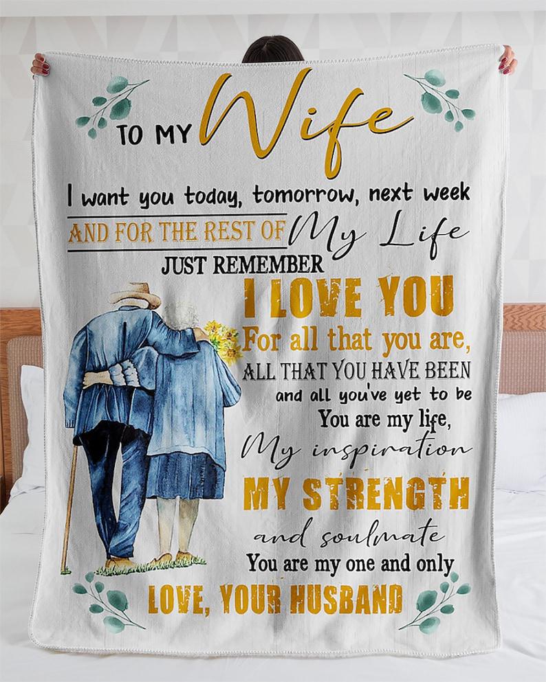 To My Wife Blanket,You Are My One And Only, Love Your Husband, Gift For Wife Family Home Decor Bedding Couch Sofa Soft And Comfy Cozy