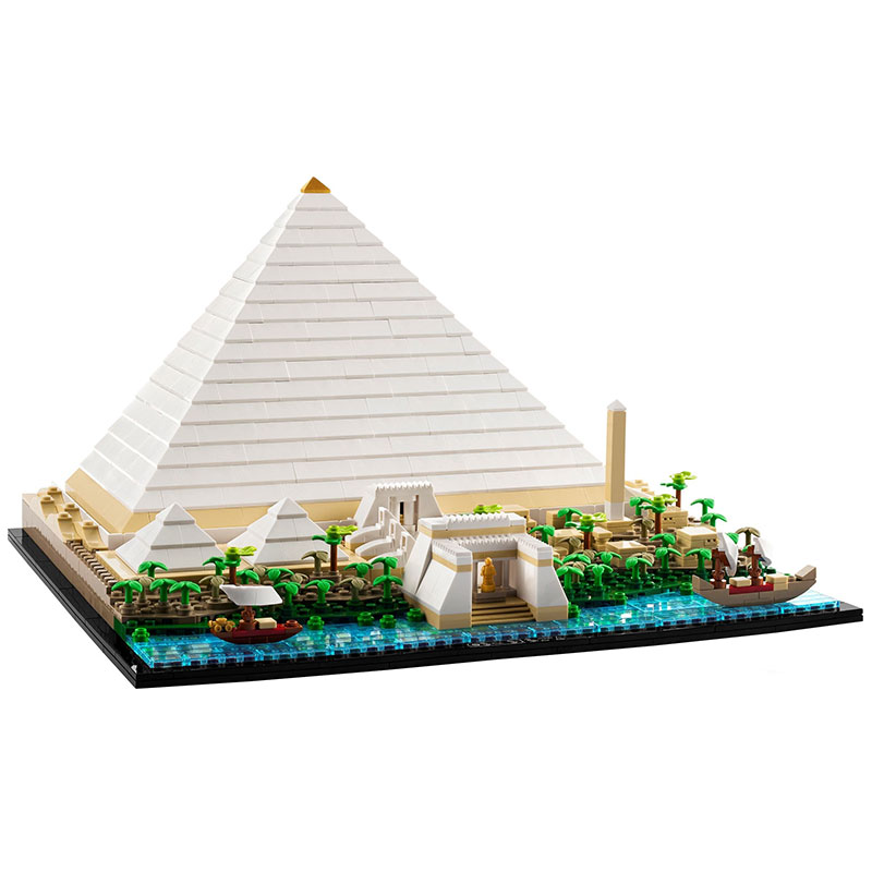 2022 New Classic 21058 The Great Pyramid of Giza Model City Architecture Street View Building Blocks Set DIY Assembled Toys Gift alx