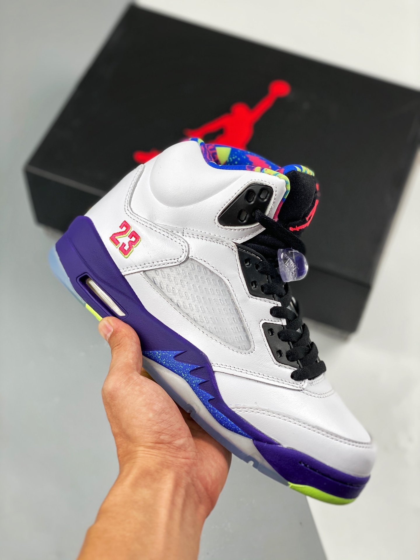 JD 5 Alternate Bel-Air WhiteCourt Purple 5341221