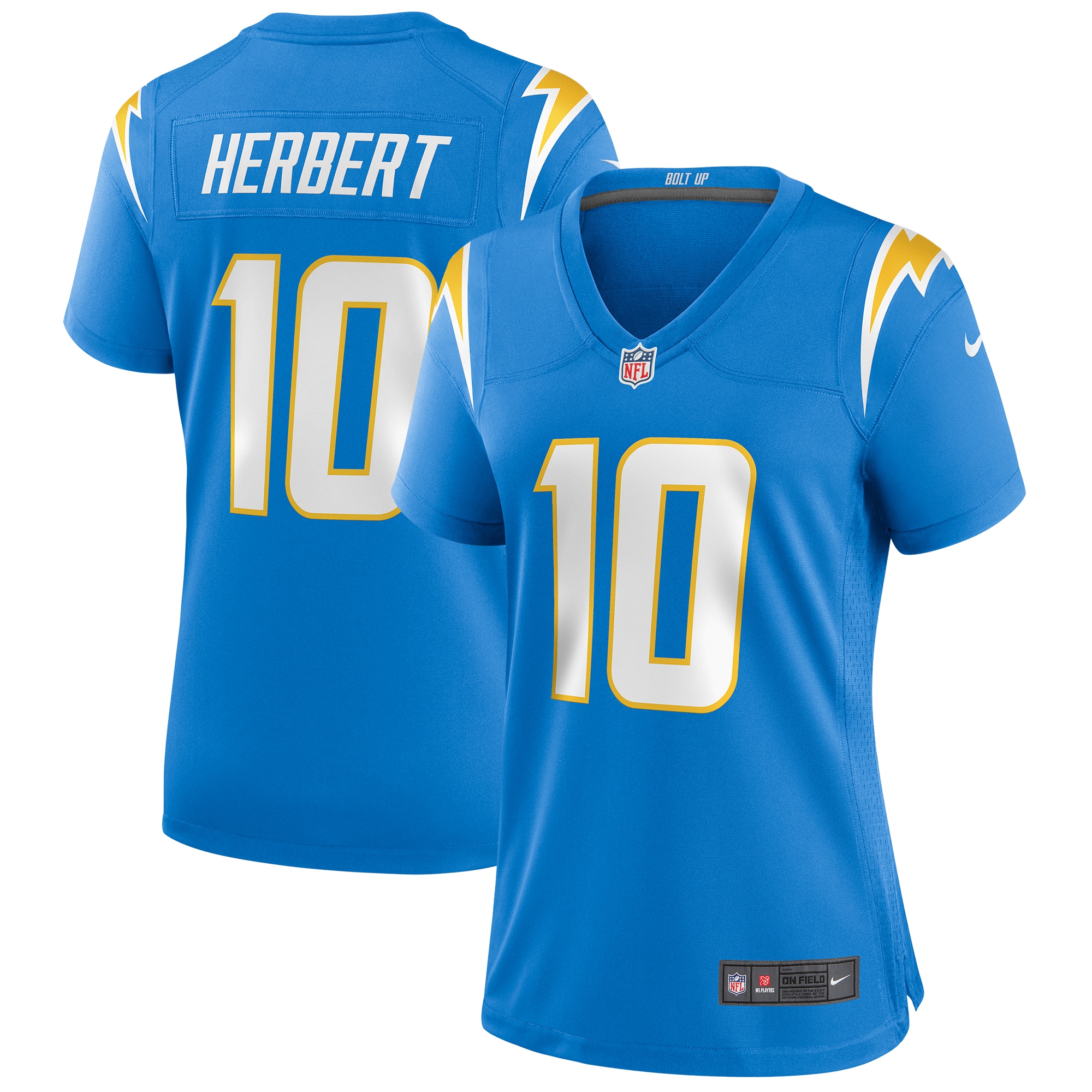 Women’s Los Angeles Chargers Justin Herbert Powder Blue Player Game Jersey