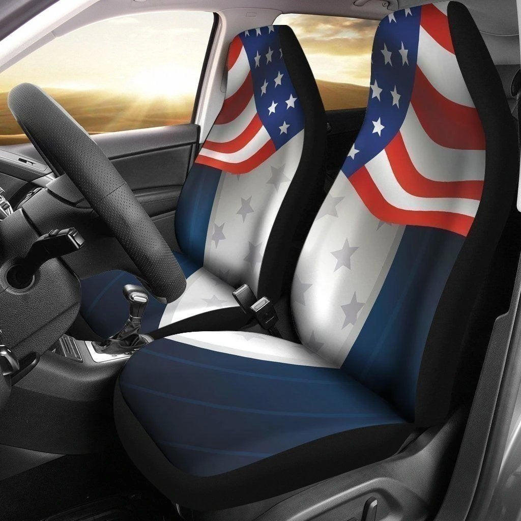 American Flag Car Seat Covers Custom Car Decoration Accessories