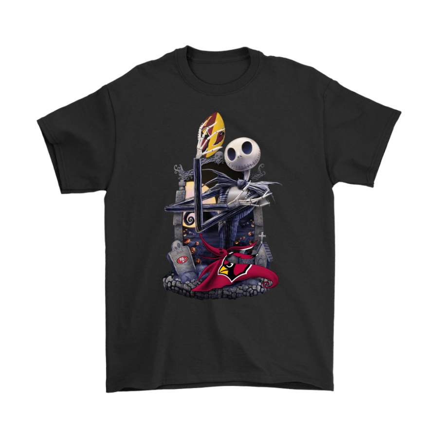 Arizona Cardinals Jack Skellington Halloween Shirts