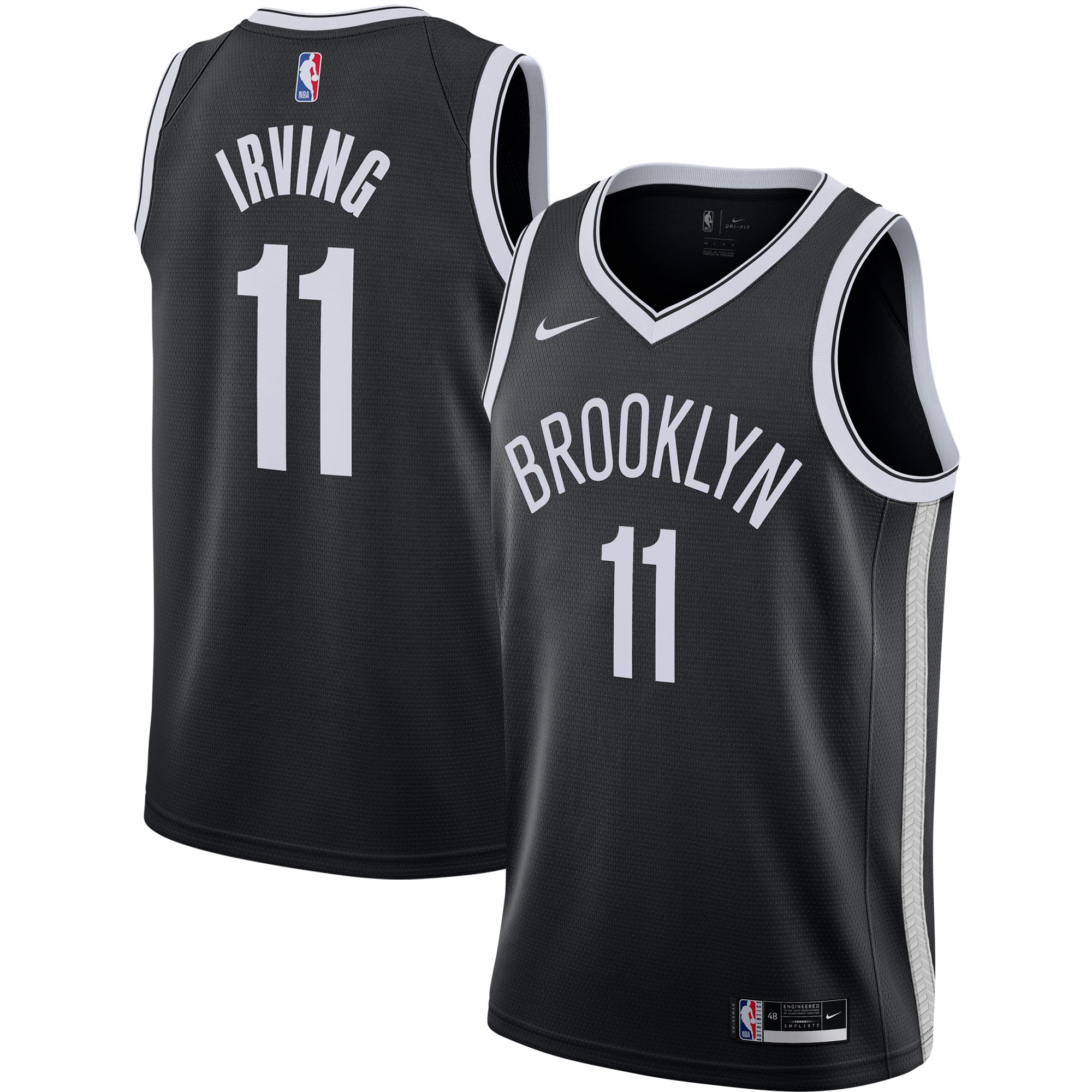 Kyrie Irving Brooklyn Nets 2020/21 Swingman Jersey – Black – Icon Edition