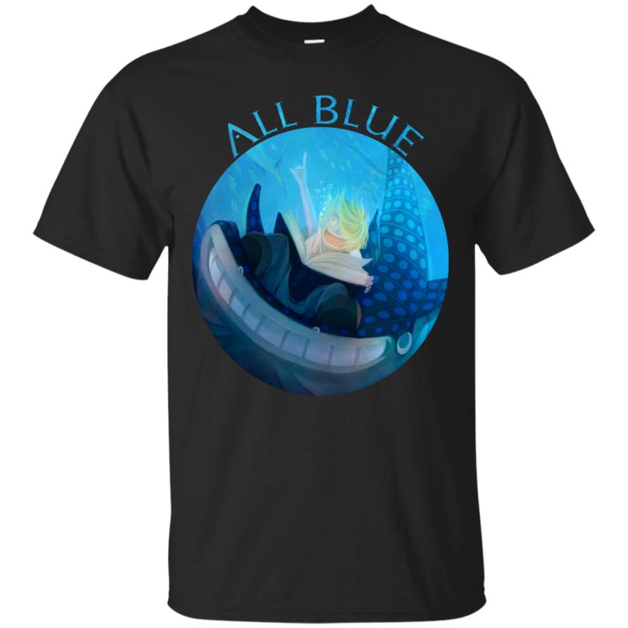 Luffy One Piece - One Piece All Blue One Piece T Shirt & Hoodie Animood Collections