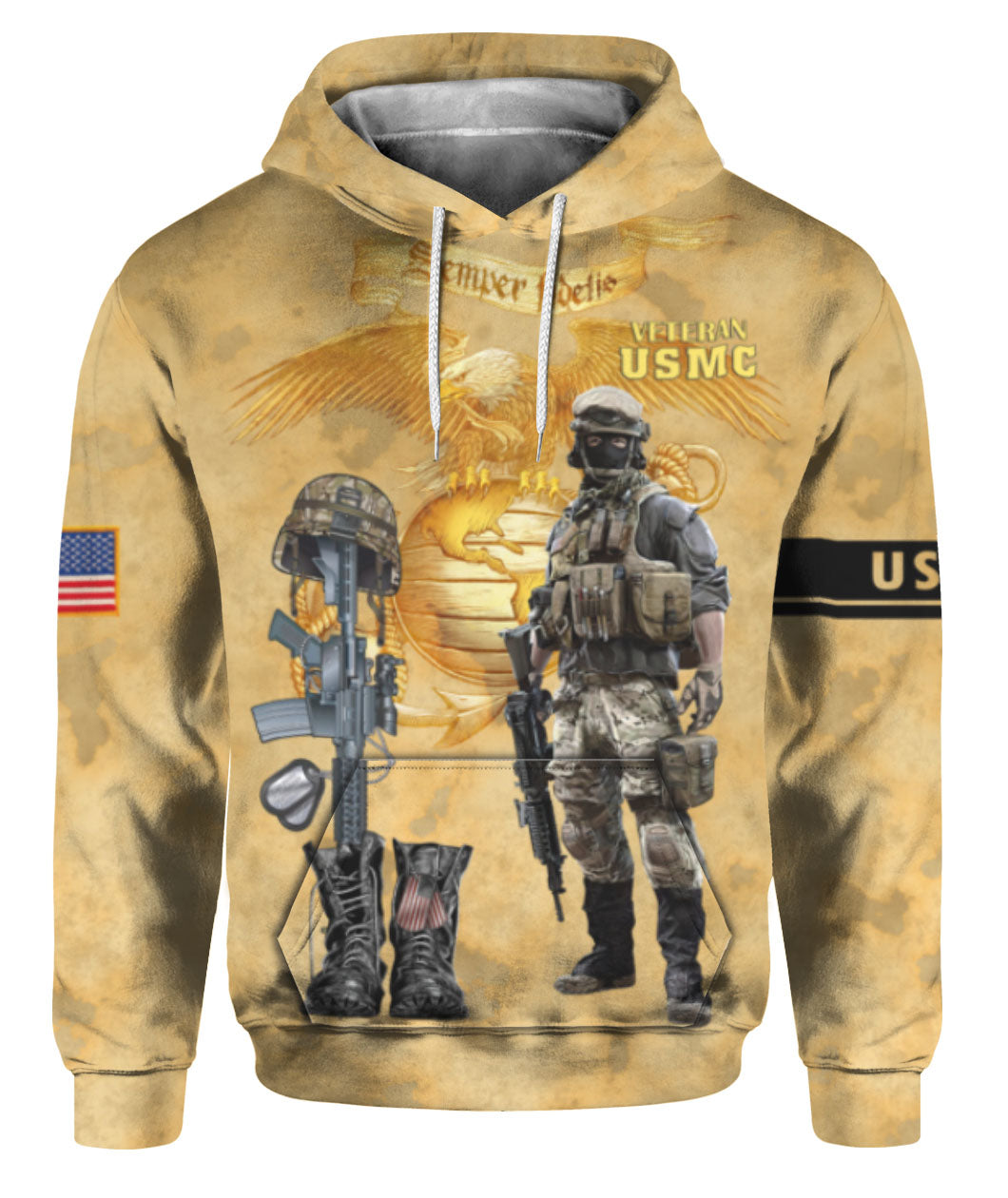 Oragontee Us Army Veteran 3D All Over Print | For Men & Women | Adult | Hp1029