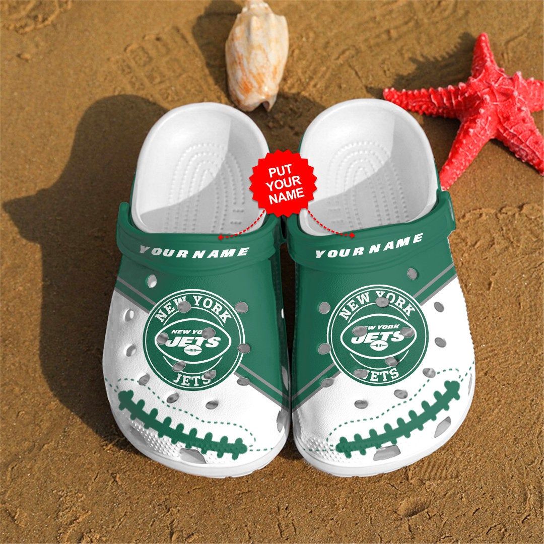 National Football Crocs – Ny. Jets Personalized Clog Shoes