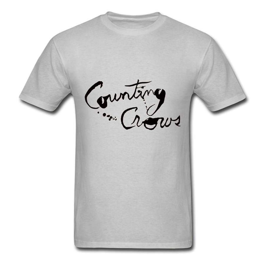 Men’S Counting Crows Short Sleeve T-Shirt Album Cover Men’S Fashion T-Shirt Cotton Gray