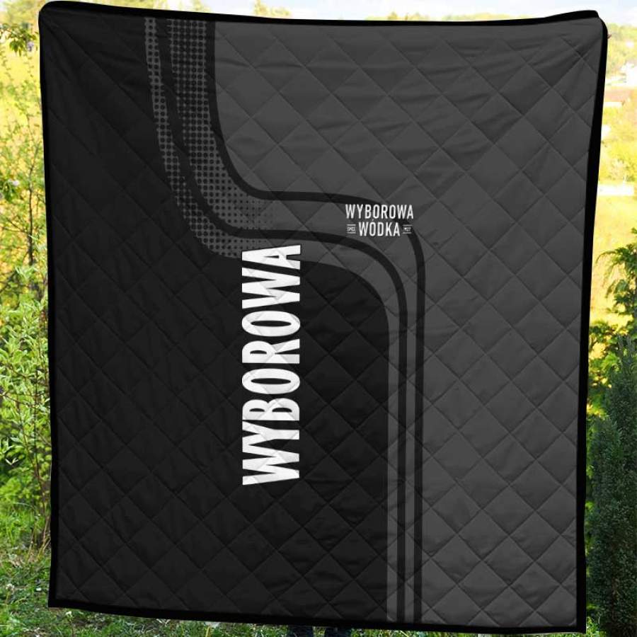 Wyborowa Best Design Ever In Gray Colour Personalized Custom 3D Full Print Blanket