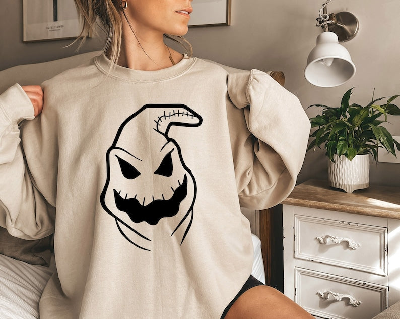 Funny Halloween Sweatshirt, Halloween Sweat, Spooky Sweatshirt All Over Print Sweatshirt For Women Sweatshirt For Men