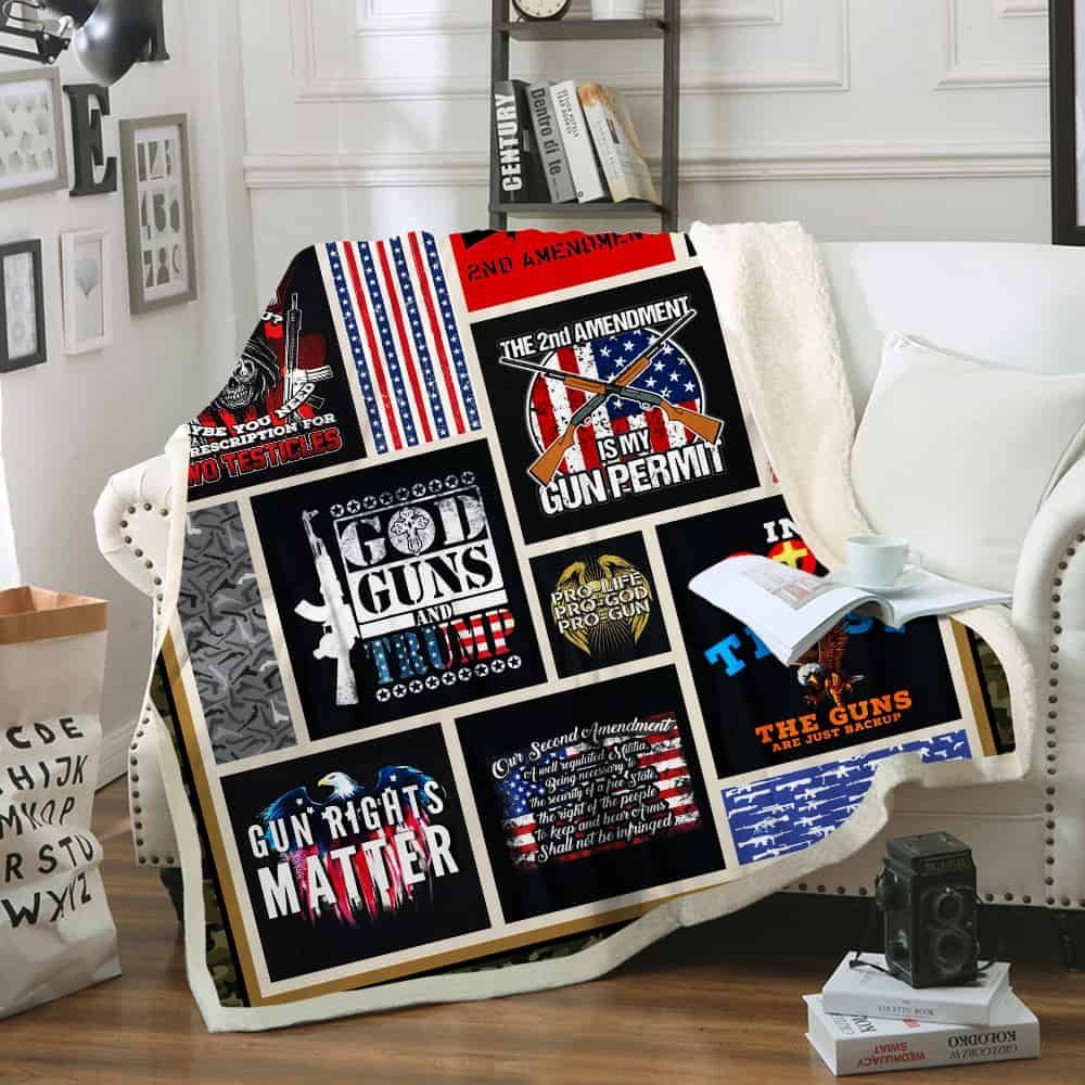 American Gun Sofa Throw Blanket TH395