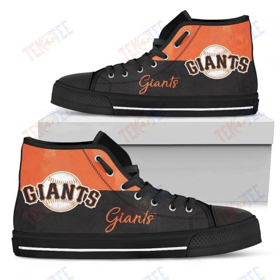 Mens Womens San Francisco Giants High Top Shoes Divided Colours Stunning TMT545