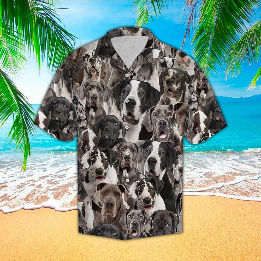 Great Dane Hawaii Lover Gifts Shirt Aloha Ha47231