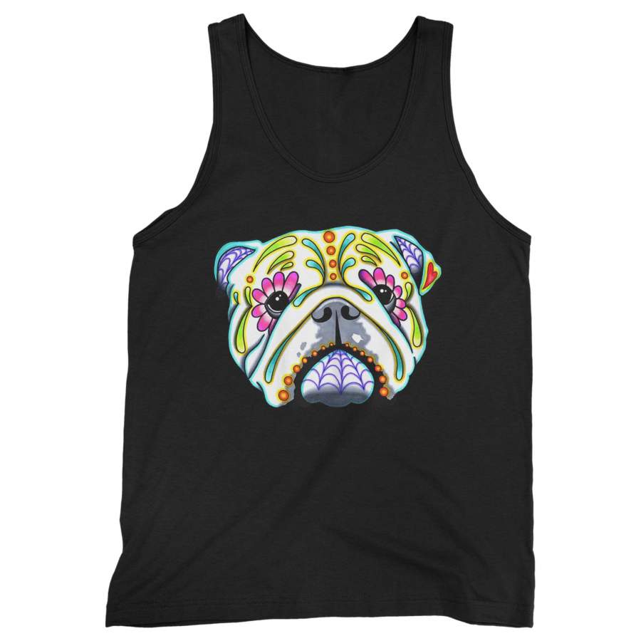 Day Of The Dead English Bulldog Sugar Man’s Tank Top