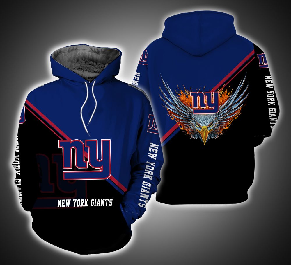 New York Giants Fire Eagle 3D Print Hoodie