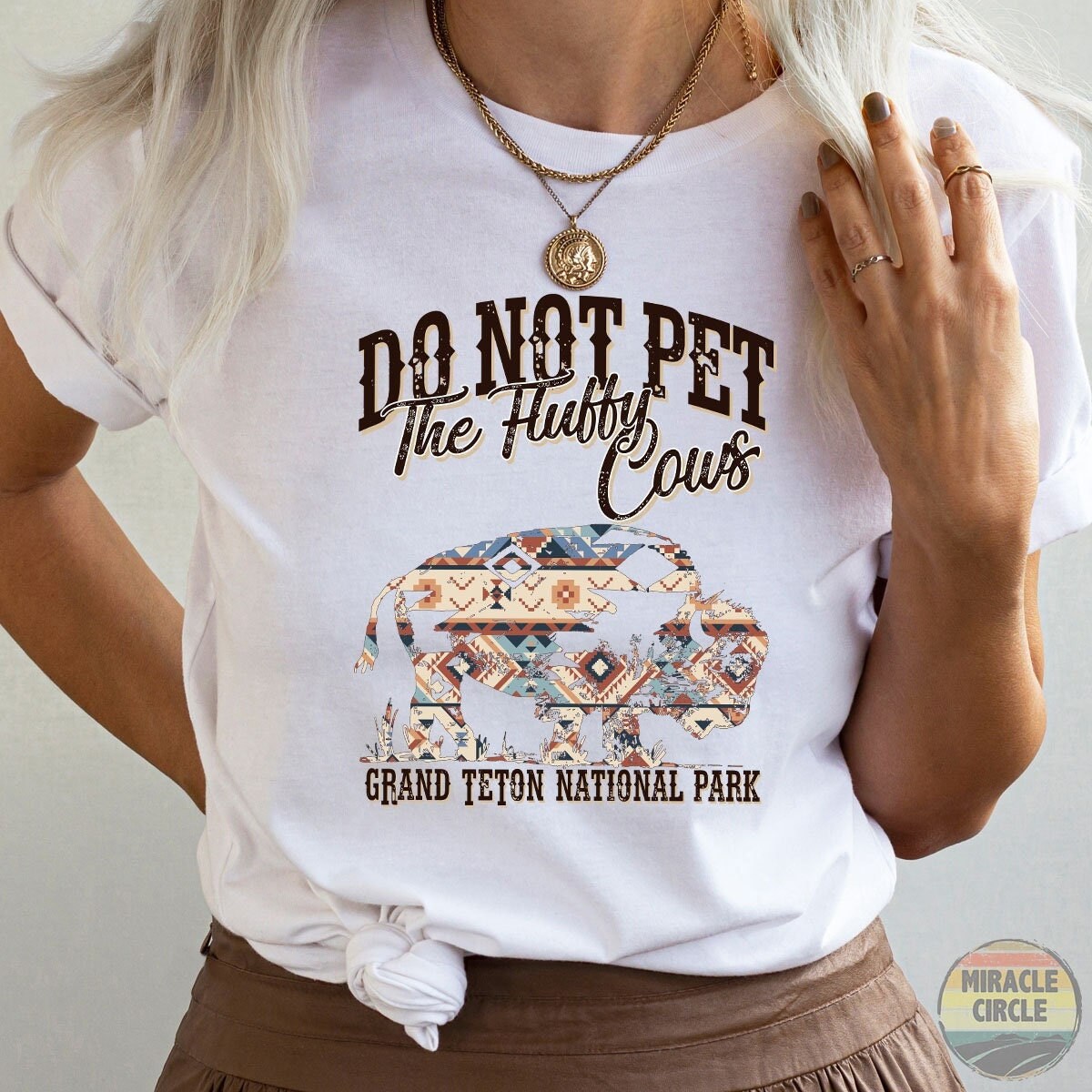 Custom National Park Name Shirt, Personalized Us National Park Name Don'T Pet The Fluffy Cows Buffalo Shirt Epicstees