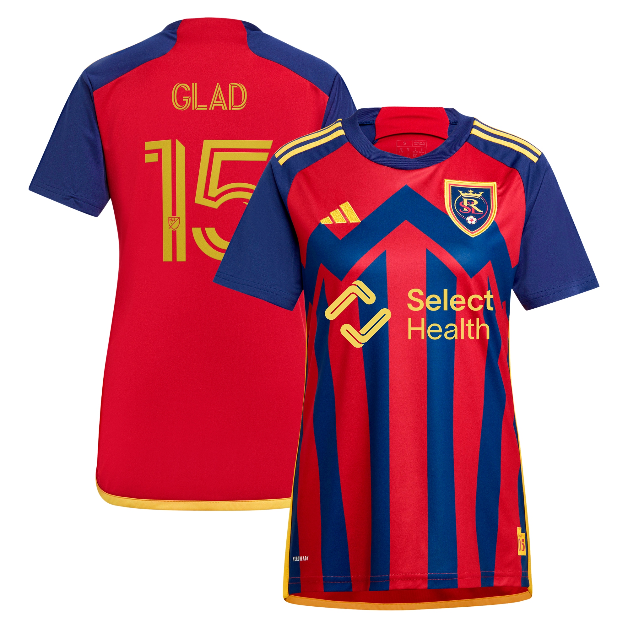 Justen Glad Real Salt Lake Women's 2024 Peak Utah Replica Player Jersey  Red