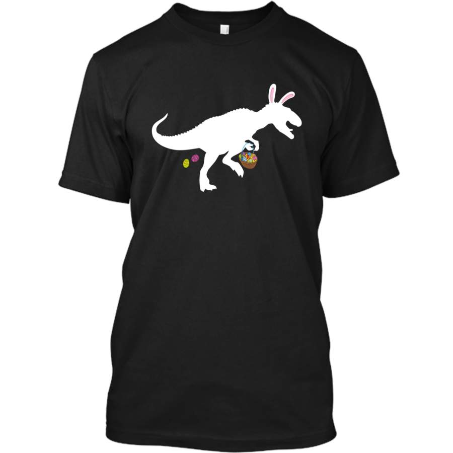 Easter Bunny Dinosaur Funny Easter T-Shirt Kids Boy Girl Egg Custom Ultra Cotton