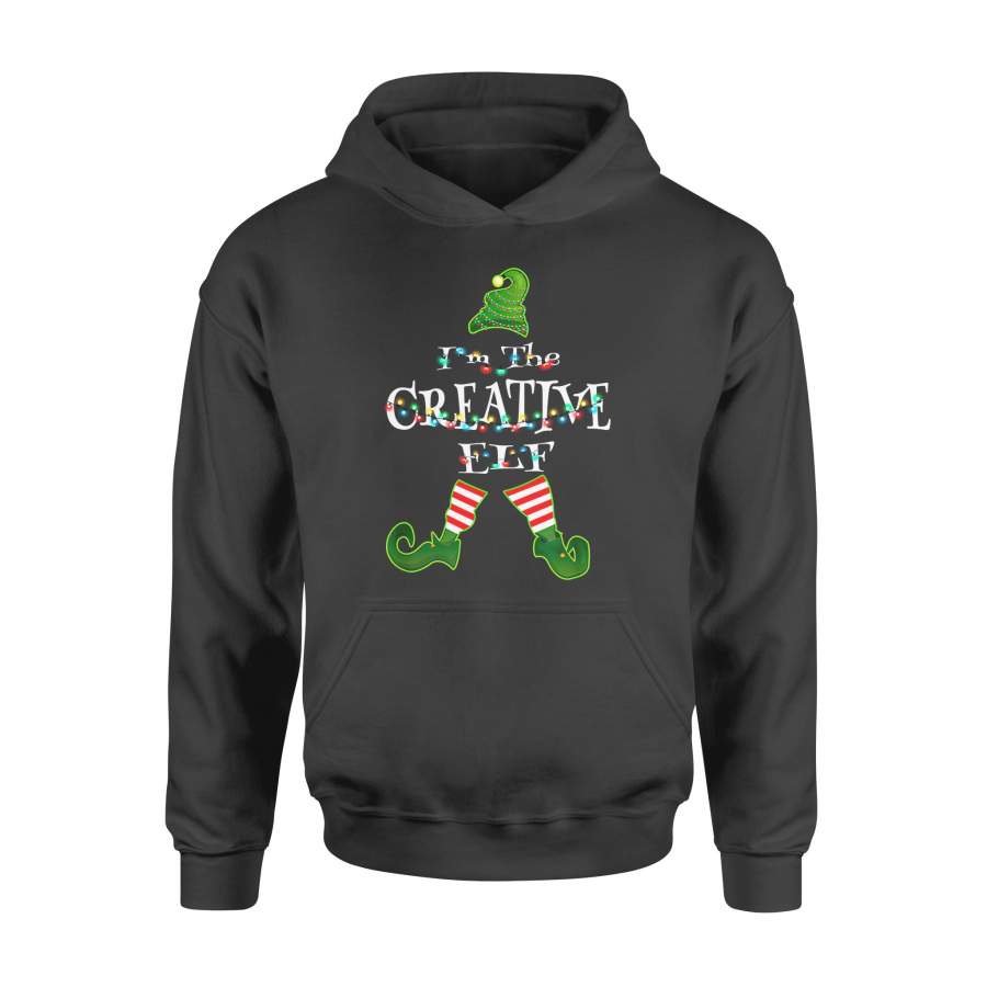 Christmas gift idea I’m The Creative Elf Xmas Light Matching Costume T-Shirt – Standard Hoodie