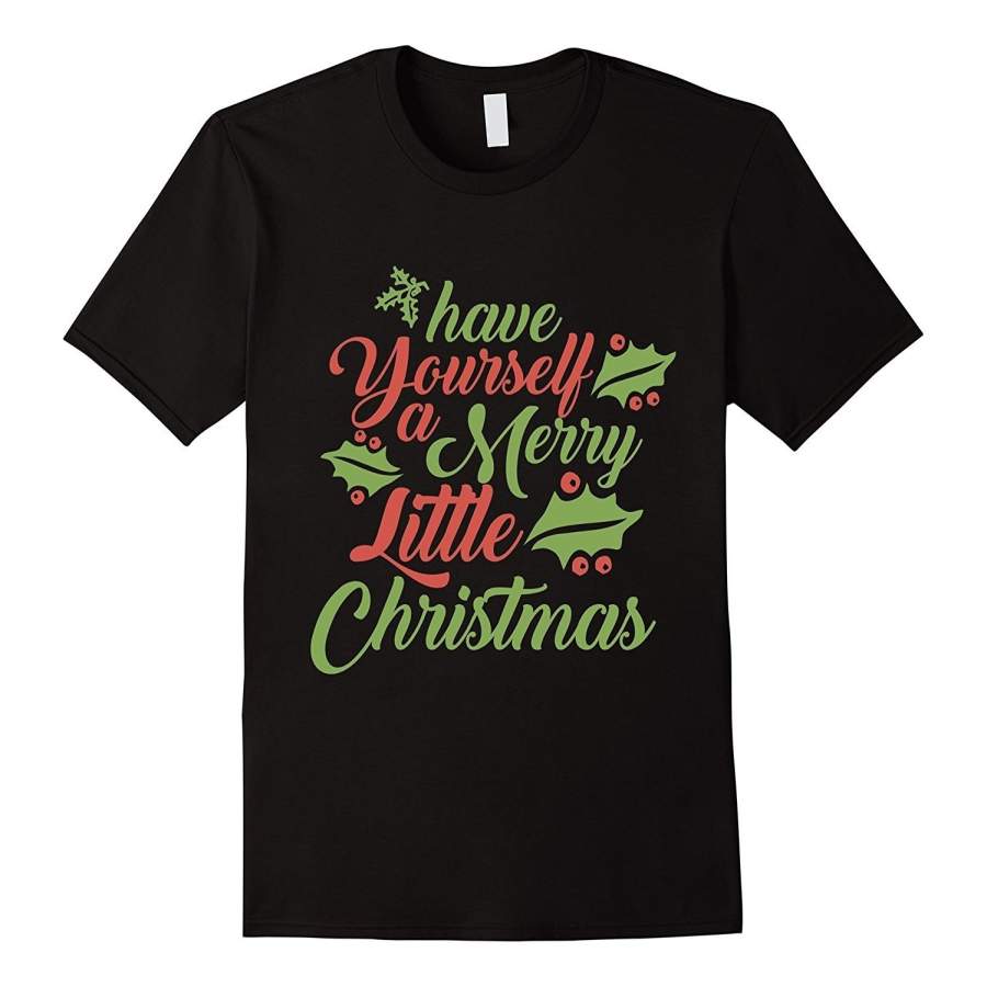 Personalized T-Shirt Mens Have Yourself A Merry Little Christmas T-Shirt Men’S Punk T-Shirt