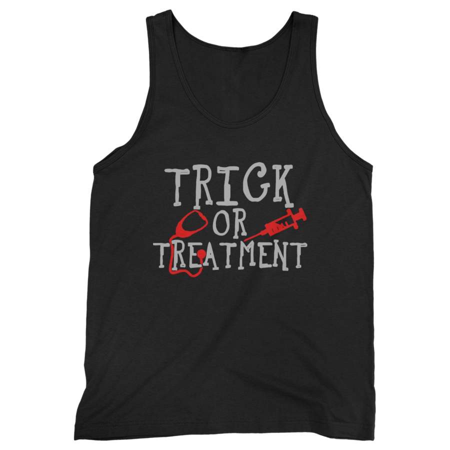 Trick Or Treatment Nurse Funny Halloween Man’s Tank Top