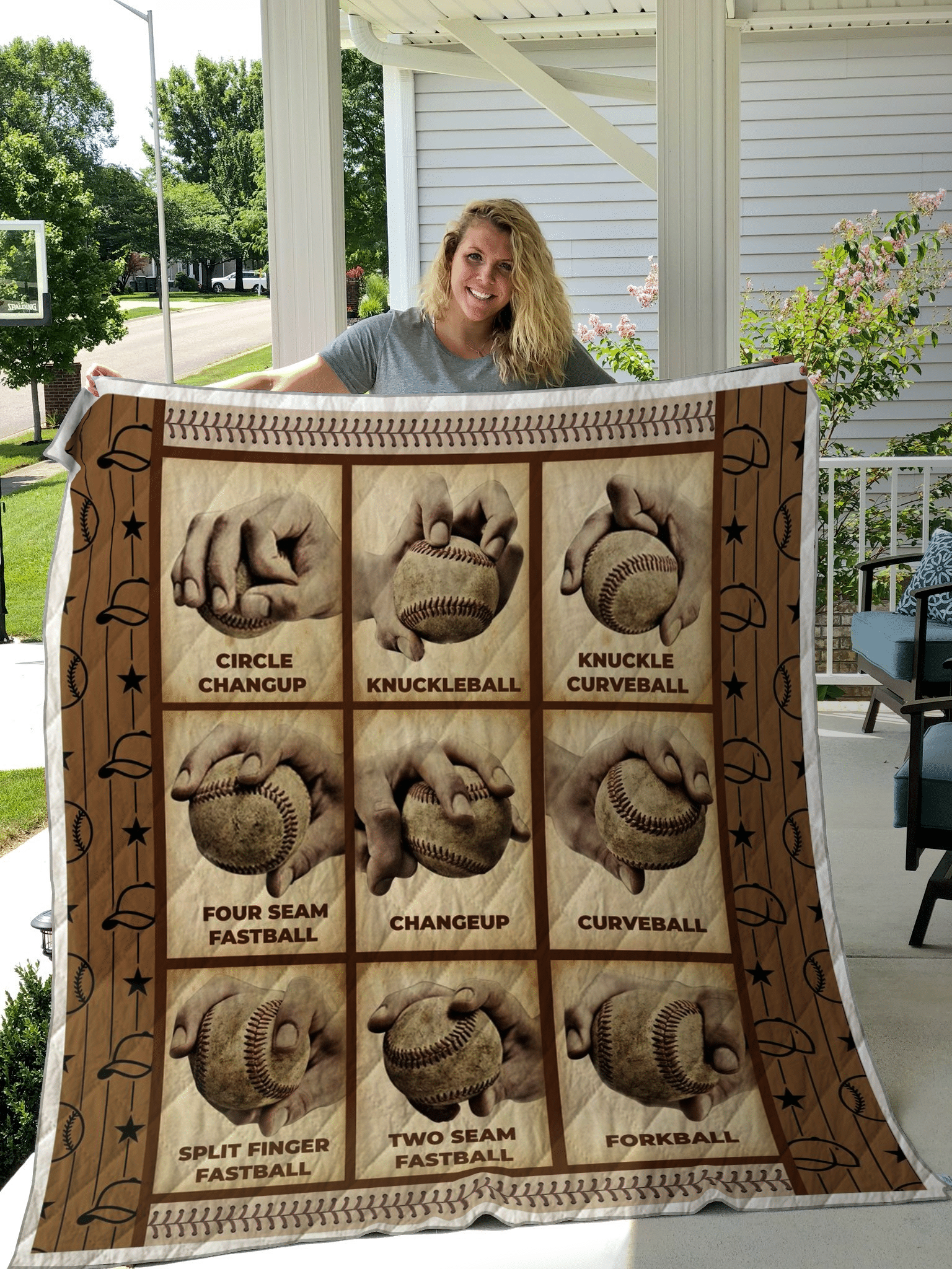 Baseball Quilt Blanket LML061101DT