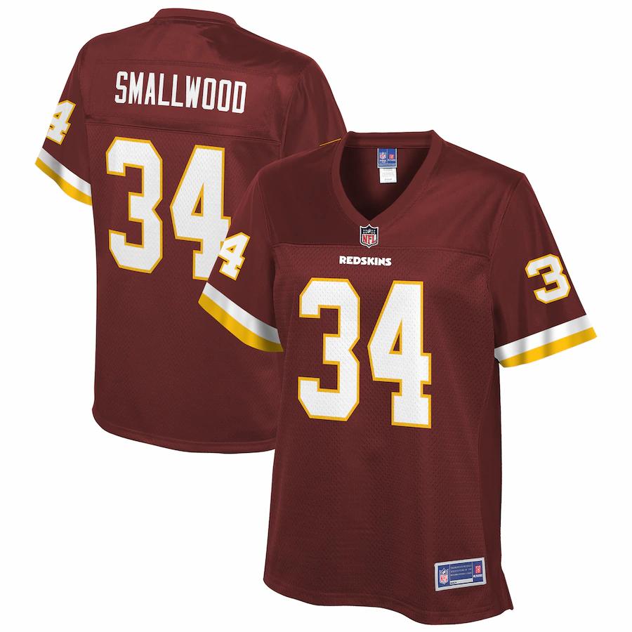 Wendell Smallwood Washington Redskins NFL Pro Line Womens Player Jersey – Burgundy