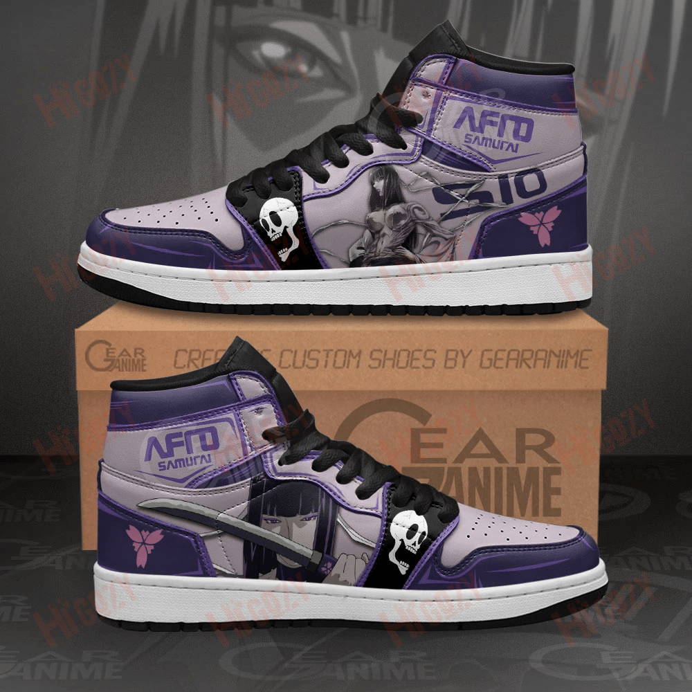 Afro Samurai Sio Sneakers Custom Anime Shoes Mn11