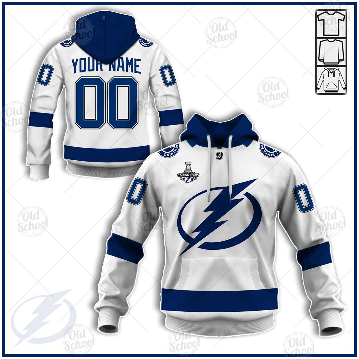 Personalize Tampa Bay Lightning Championship 2020 Jersey Personalize Hoodie