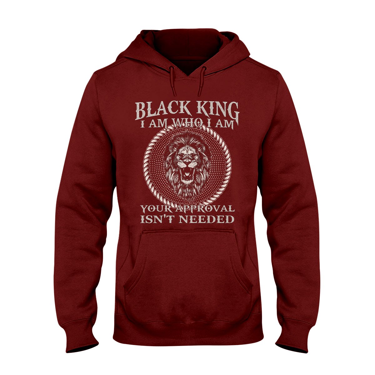 Black King I Am Who I Am Lion Ez02 2808 Hoodie