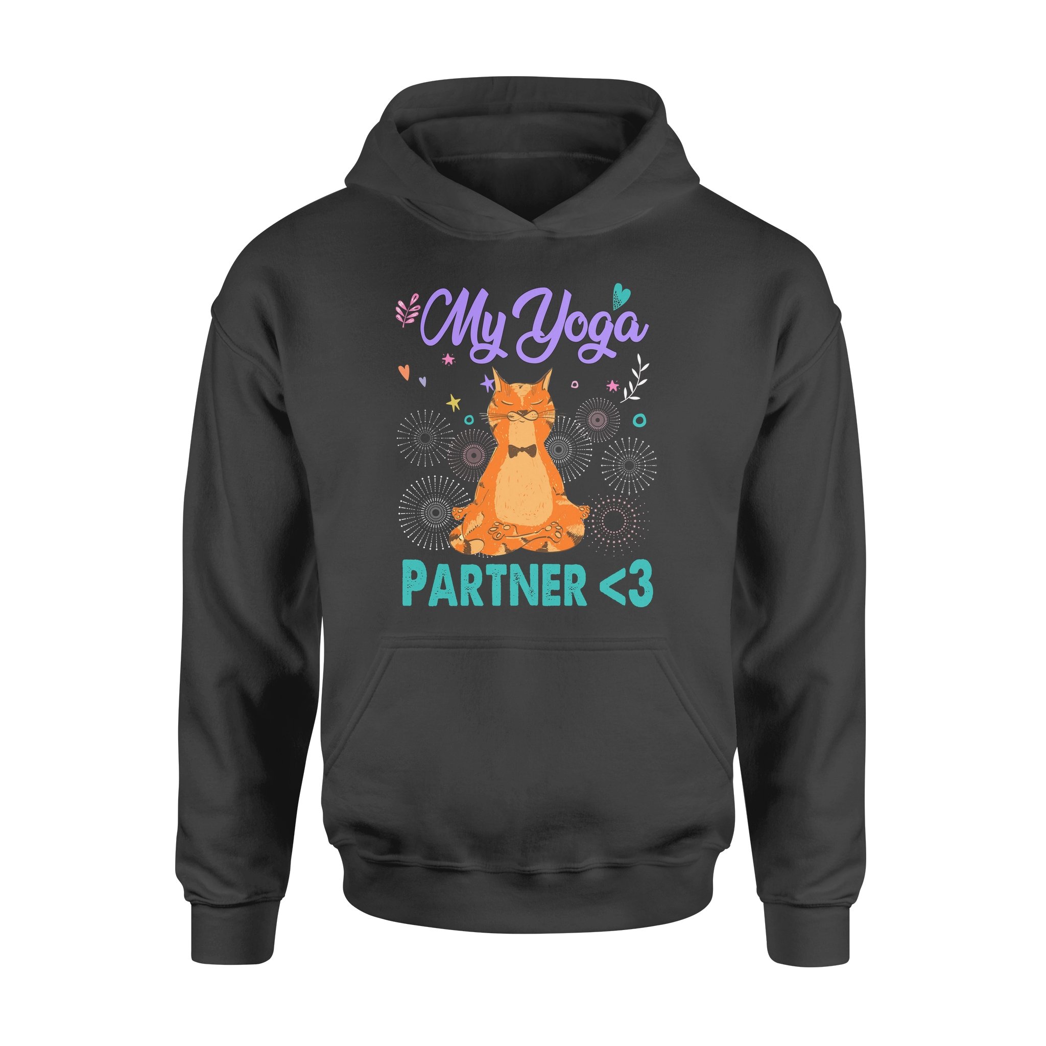 My Yoga Partner for Cat Lovers Meditation Lovely Funny – Standard Hoodie