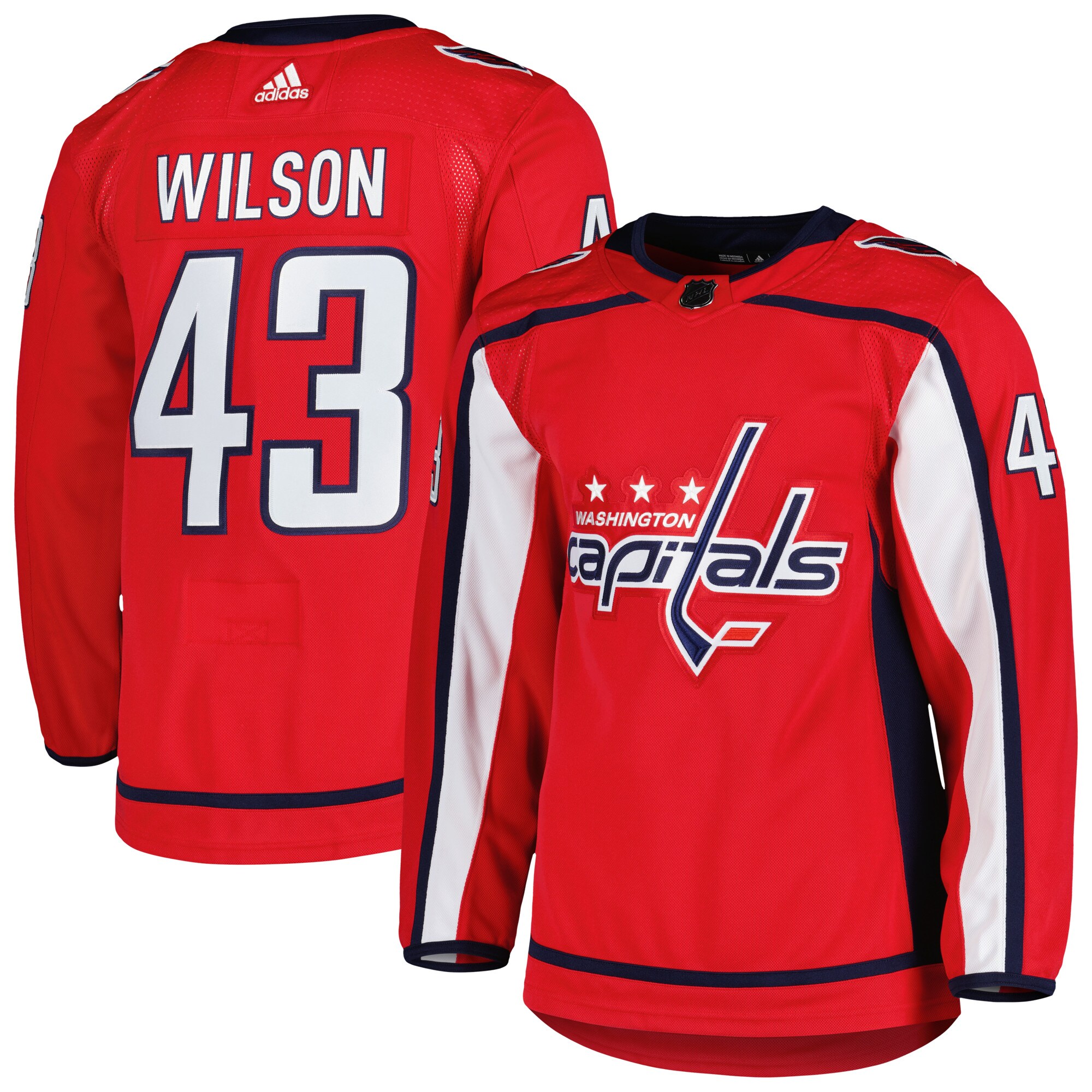 Men's Washington Capitals Tom Wilson adidas Red Primegreen Authentic Pro Player Jersey