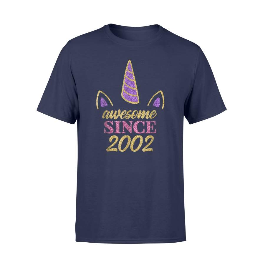 16th Birthday Unicorn 2002 Girls 16 Years Old T Shirt