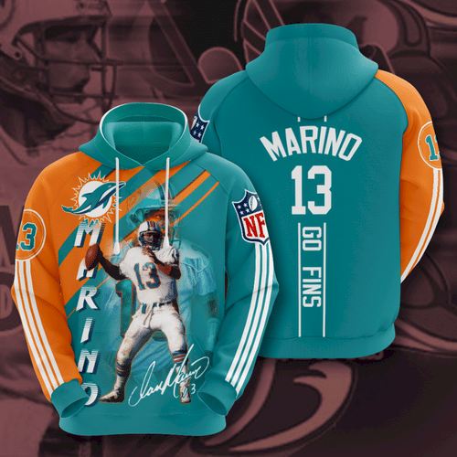 Miami Dolphins Dan Marino E 85 Unisex 3D Hoodie Gift For Fans