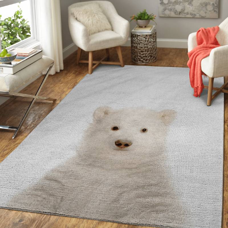 polar bear baby  – Animals Area Rug Carpet