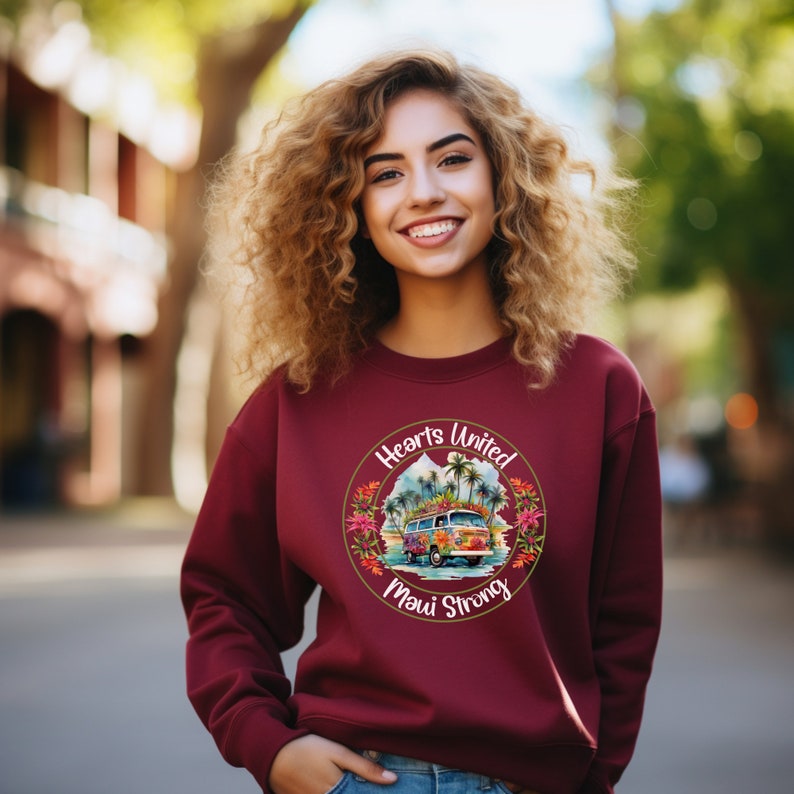 Maui Strong Crewneck And Donation, Pray For Maui Sweatshirt, Hawaii Shirt, Lahaina Fire, Maui Sweatshirt, Lahaina Hawaii Crew Sws1878